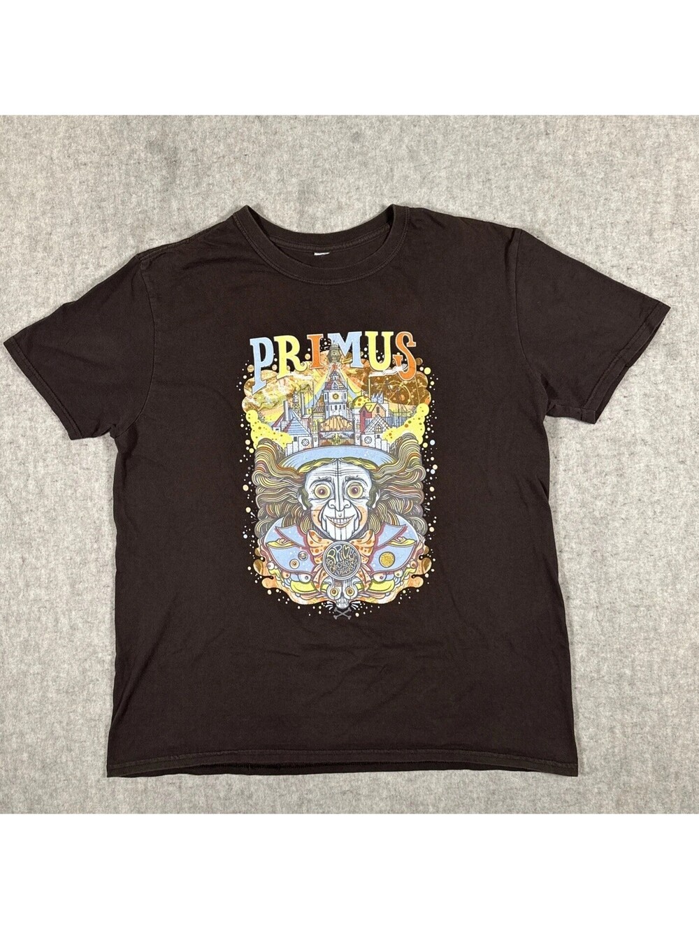 Primus Band T Shirt Medium? 2016 Tour Chocolate Factory Brown Short Sleeve
